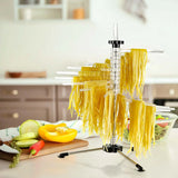OVENTE 1.2 lb Collapsible Pasta Drying Rack, BPA-Free Acrylic Rods, for Homemade Noodles ACPPA900C